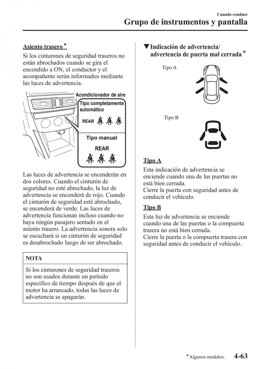 Mazda CX 5 manual del propietario / page 212