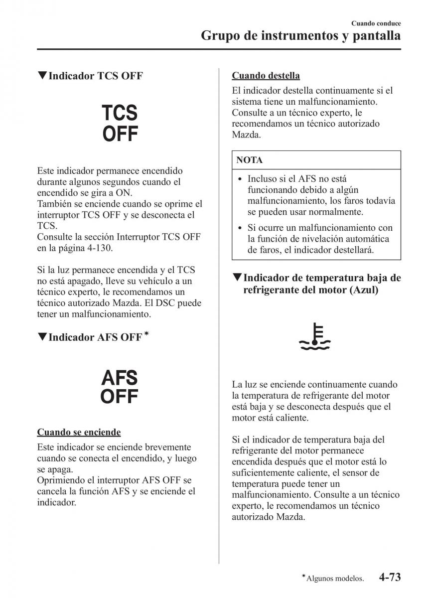 Mazda CX 5 manual del propietario / page 222