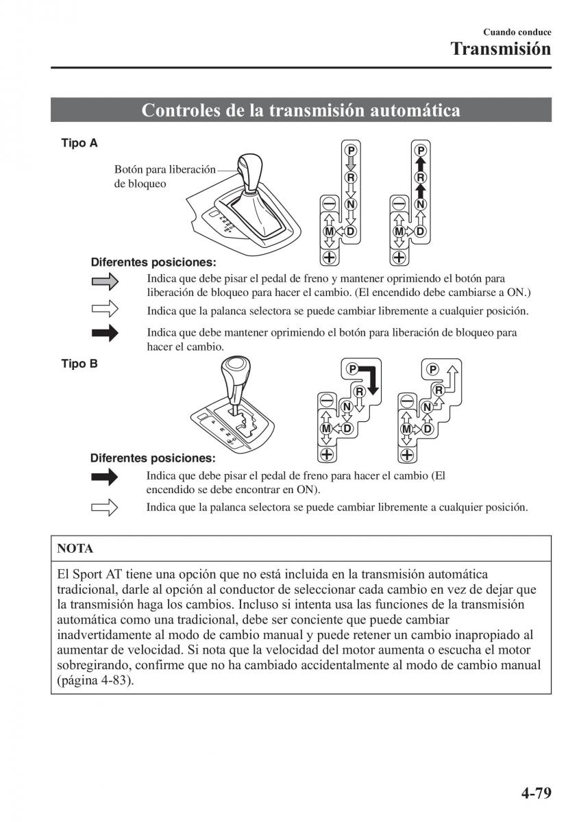 Mazda CX 5 manual del propietario / page 228