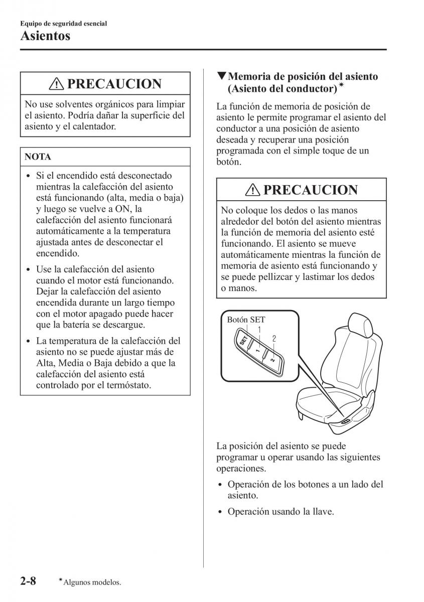 Mazda CX 5 manual del propietario / page 23