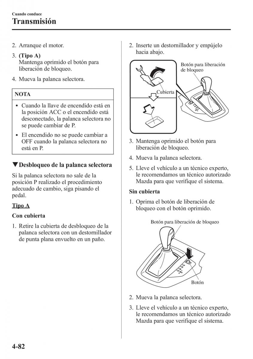 Mazda CX 5 manual del propietario / page 231