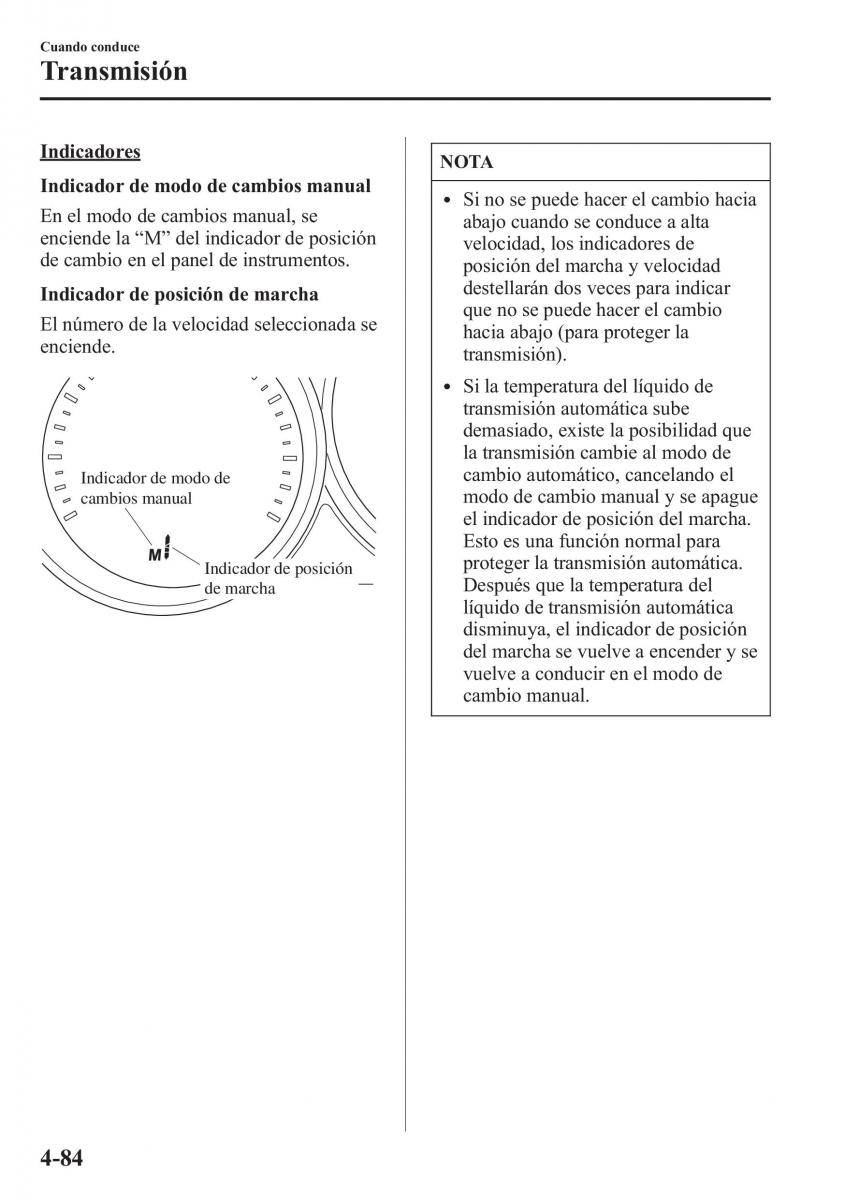 Mazda CX 5 manual del propietario / page 233