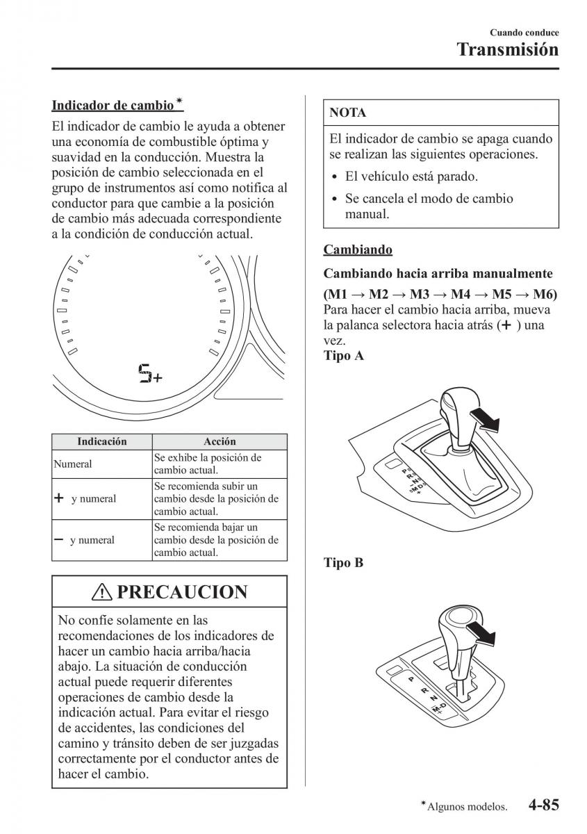 Mazda CX 5 manual del propietario / page 234