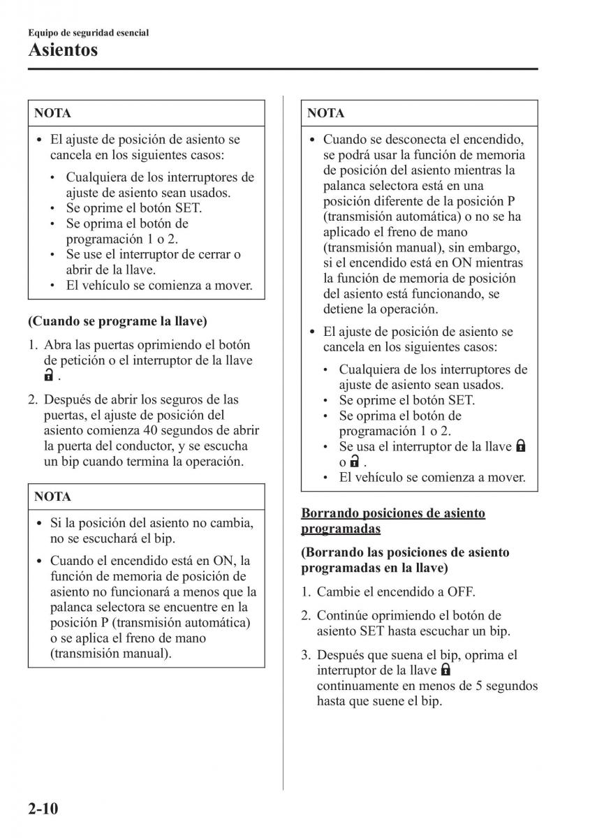 Mazda CX 5 manual del propietario / page 25