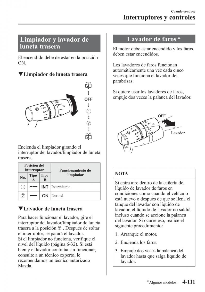 Mazda CX 5 manual del propietario / page 260