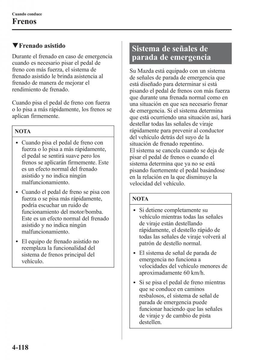 Mazda CX 5 manual del propietario / page 267