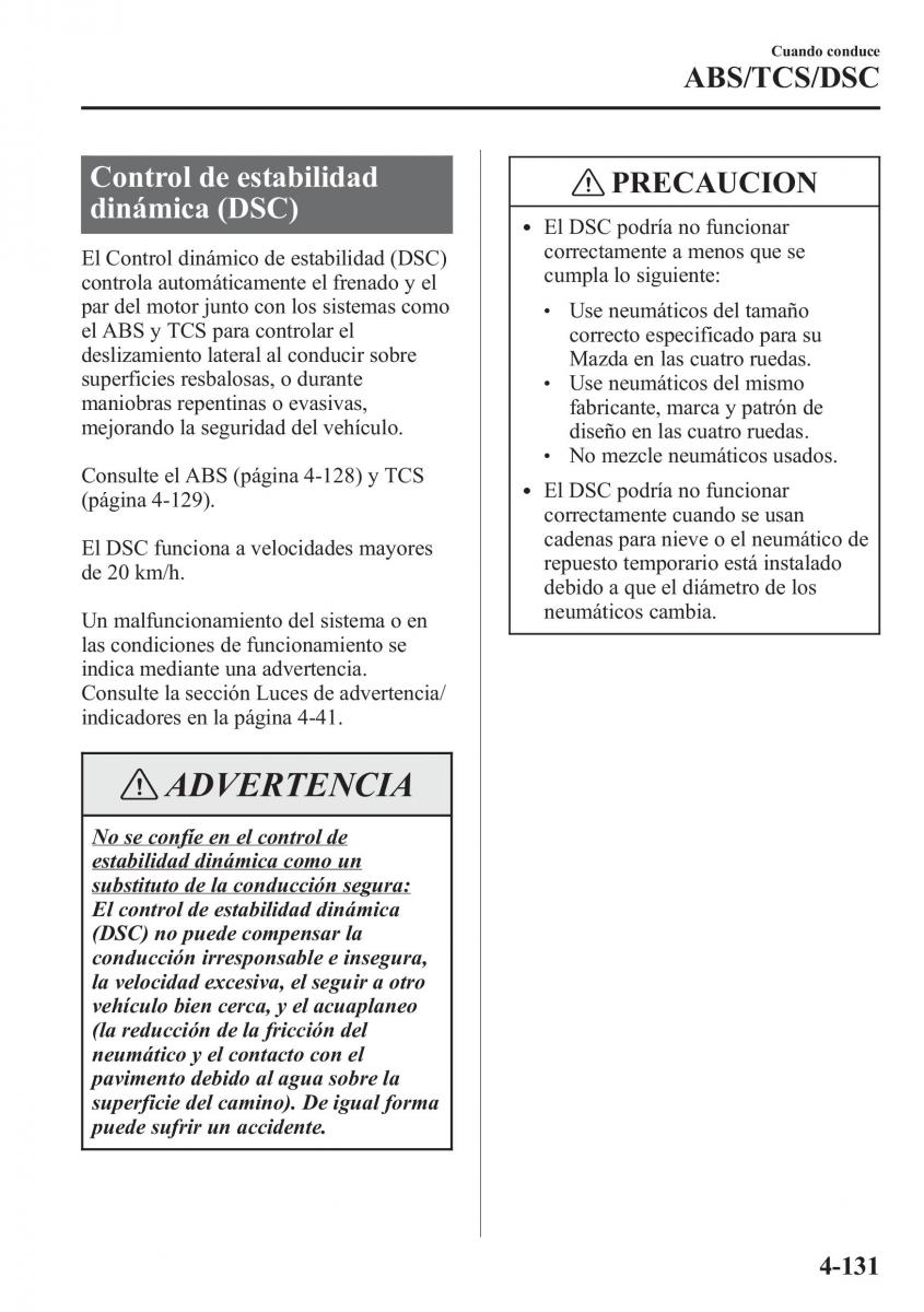 Mazda CX 5 manual del propietario / page 280