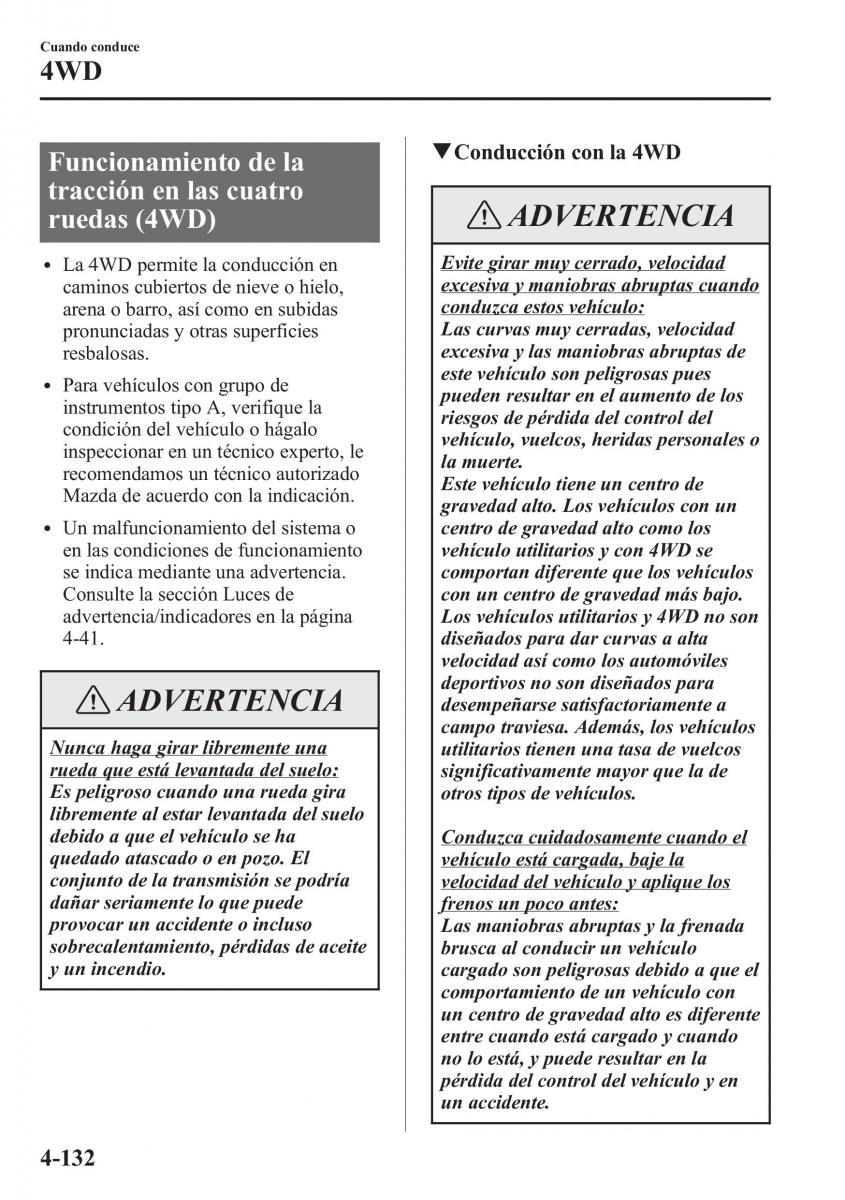 Mazda CX 5 manual del propietario / page 281