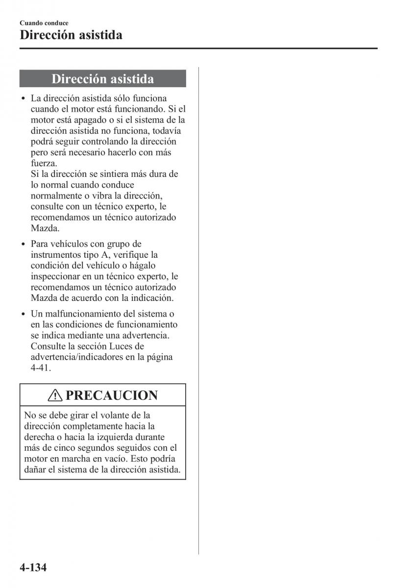 Mazda CX 5 manual del propietario / page 283