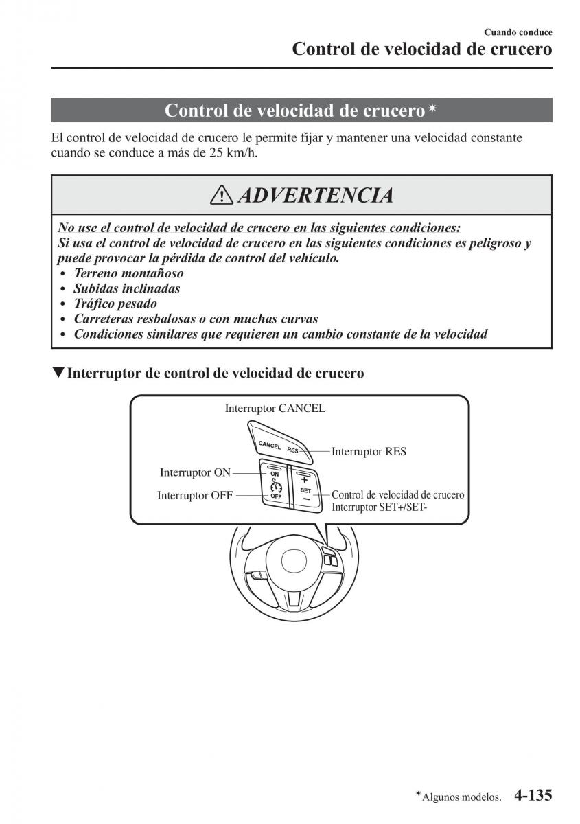 Mazda CX 5 manual del propietario / page 284