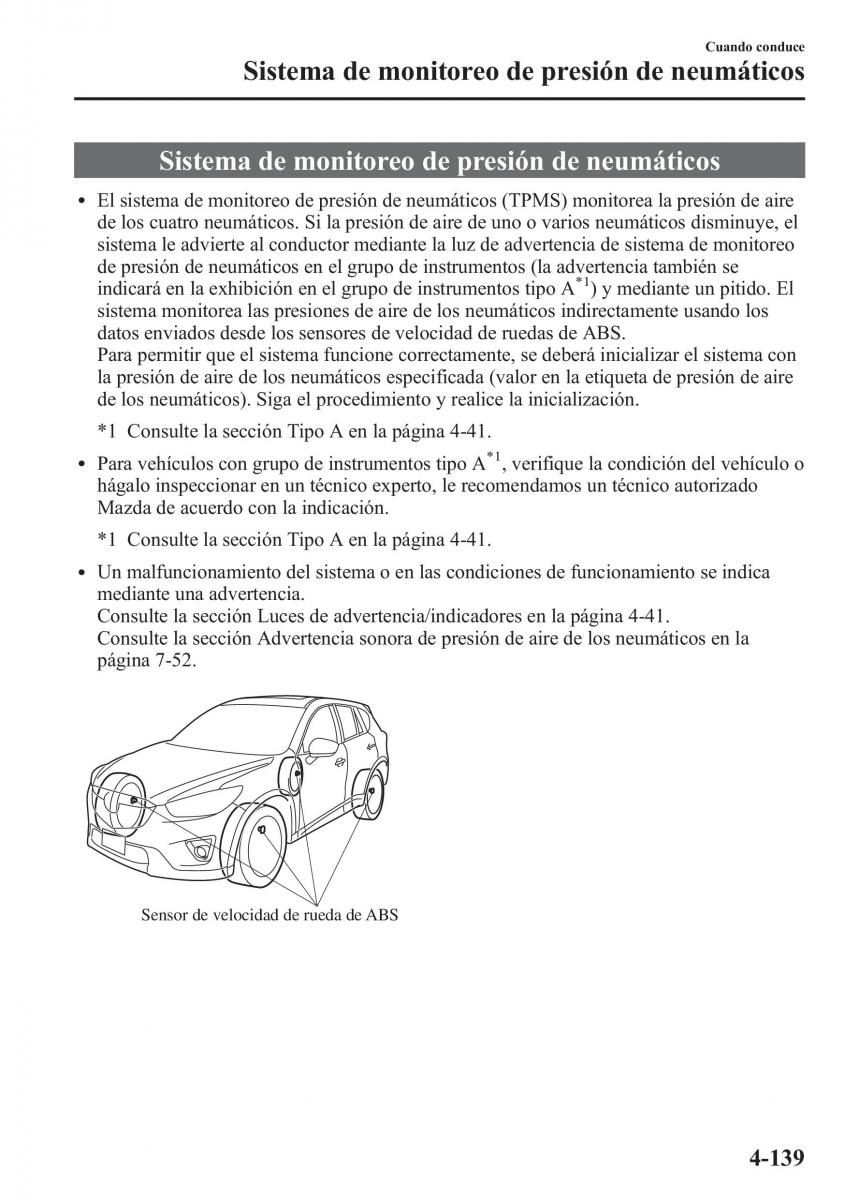 Mazda CX 5 manual del propietario / page 288