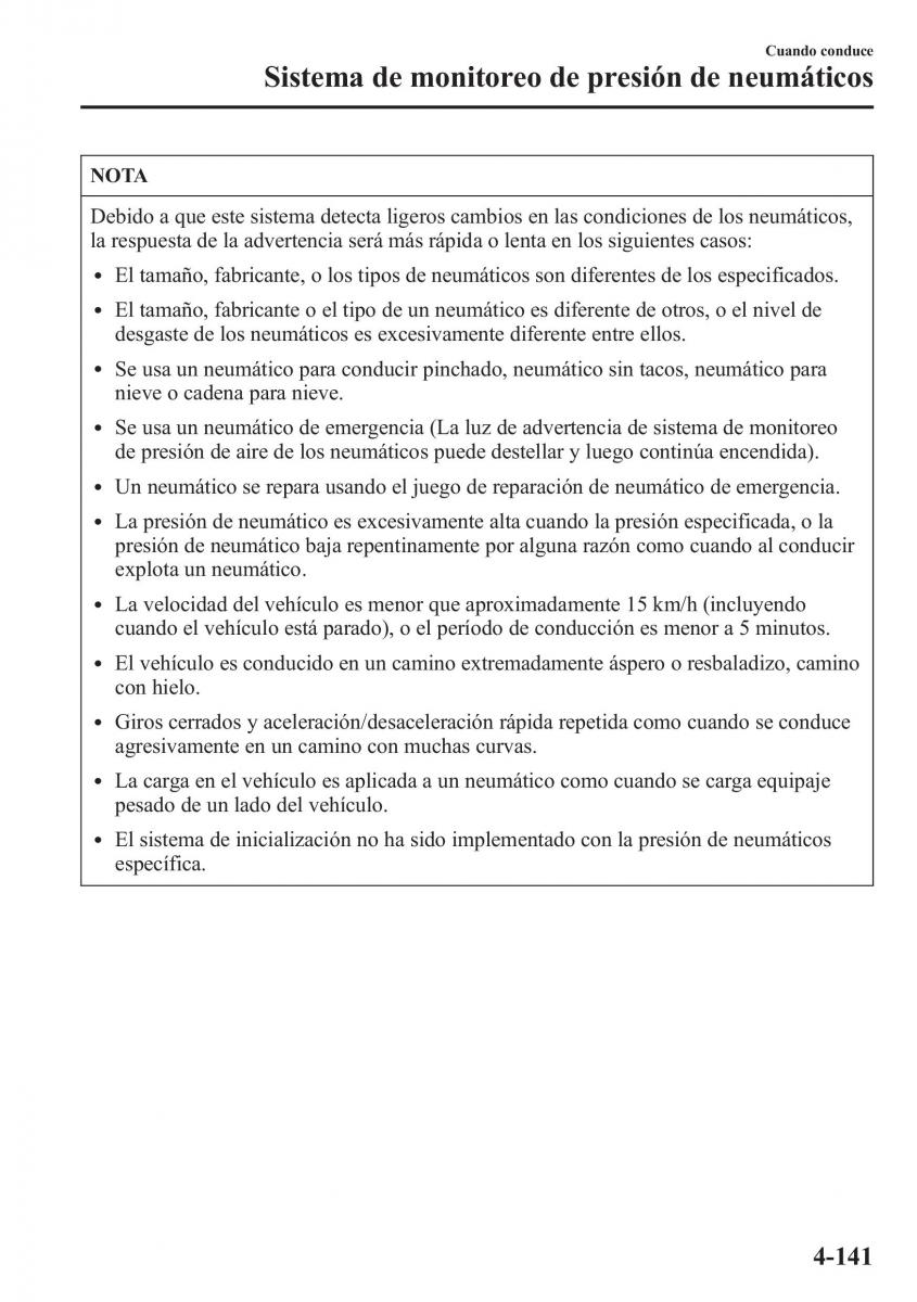 Mazda CX 5 manual del propietario / page 290