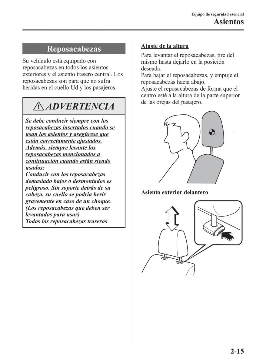 Mazda CX 5 manual del propietario / page 30