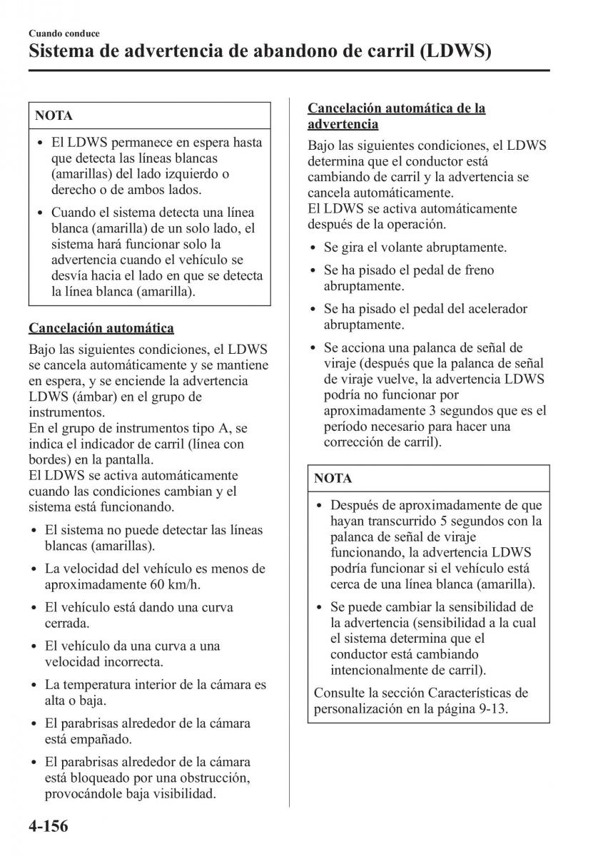 Mazda CX 5 manual del propietario / page 305