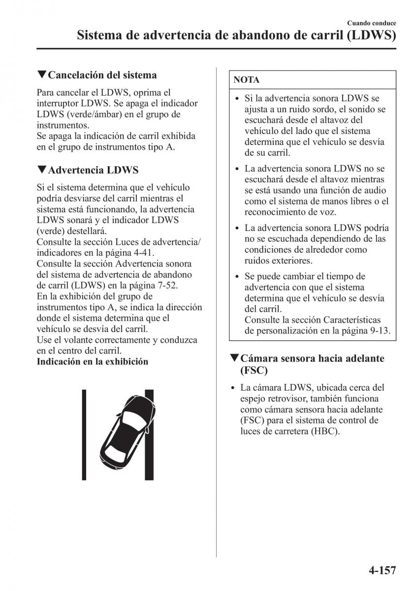 Mazda CX 5 manual del propietario / page 306