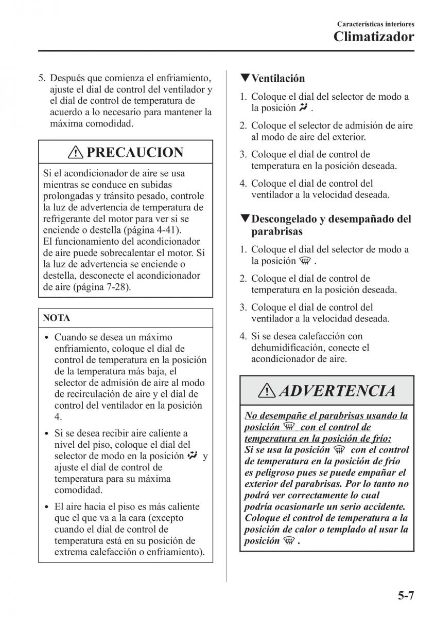 Mazda CX 5 manual del propietario / page 342