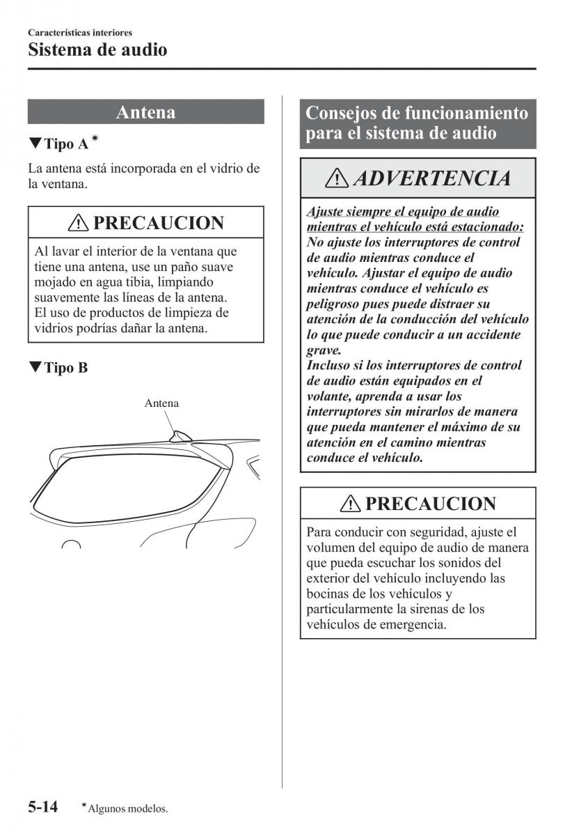 Mazda CX 5 manual del propietario / page 349