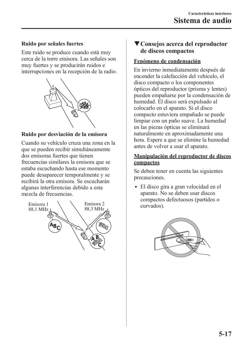 Mazda CX 5 manual del propietario / page 352