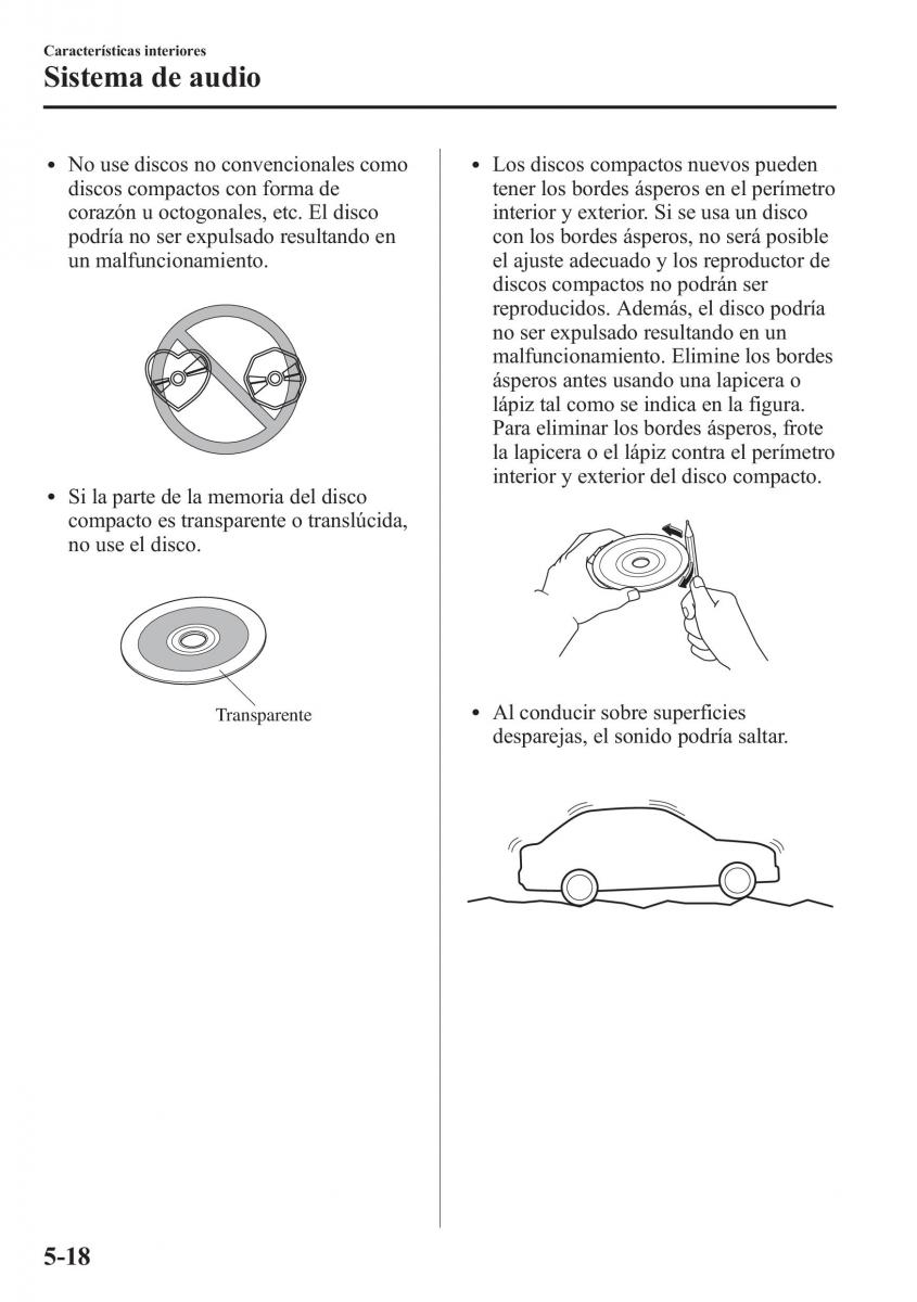 Mazda CX 5 manual del propietario / page 353