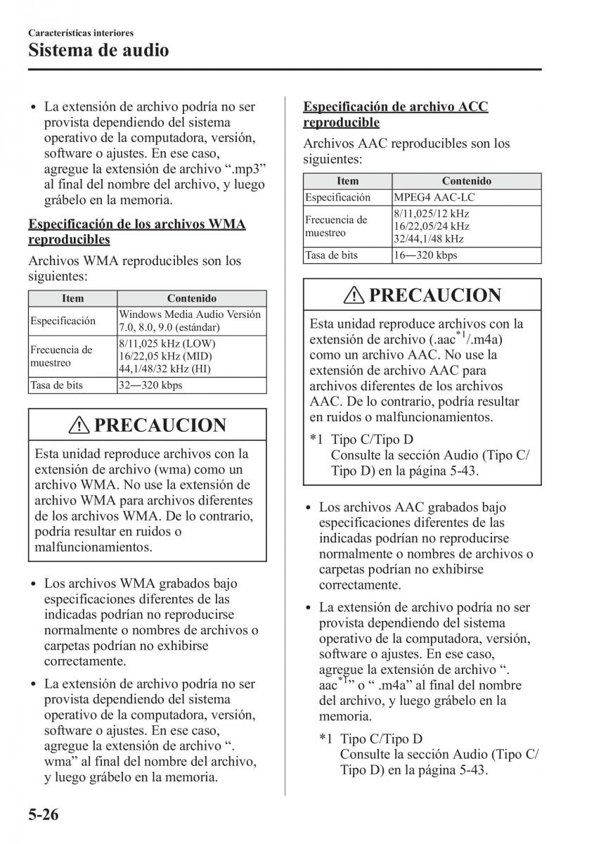 Mazda CX 5 manual del propietario / page 361