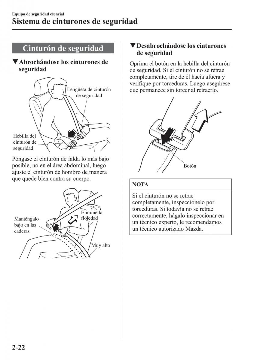 Mazda CX 5 manual del propietario / page 37