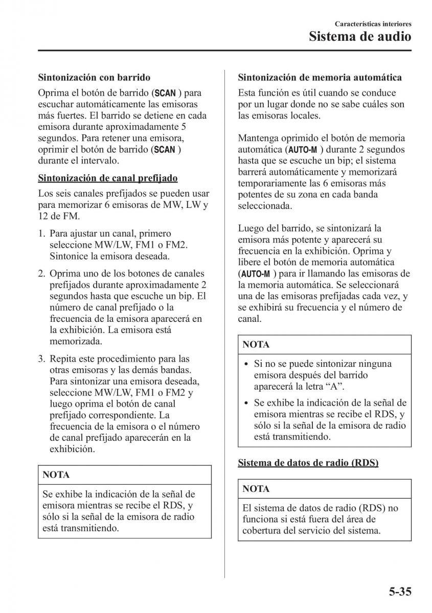 Mazda CX 5 manual del propietario / page 370