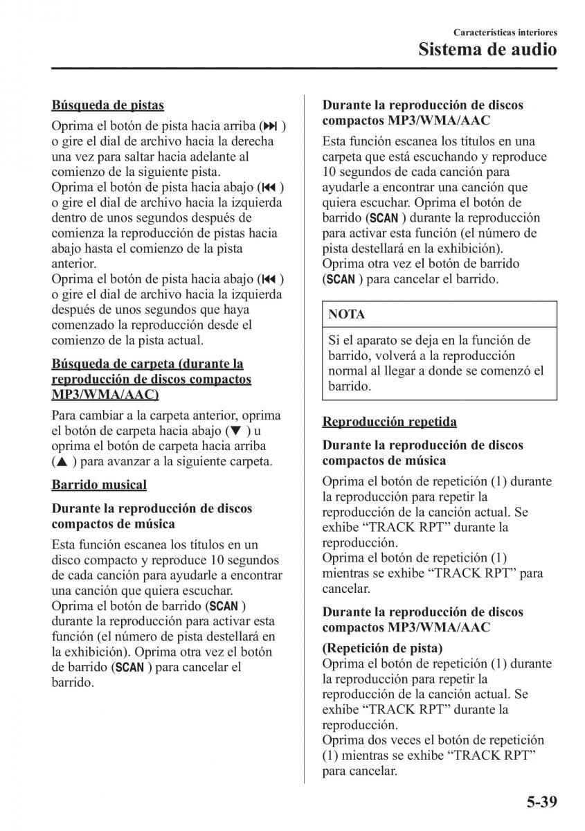 Mazda CX 5 manual del propietario / page 374