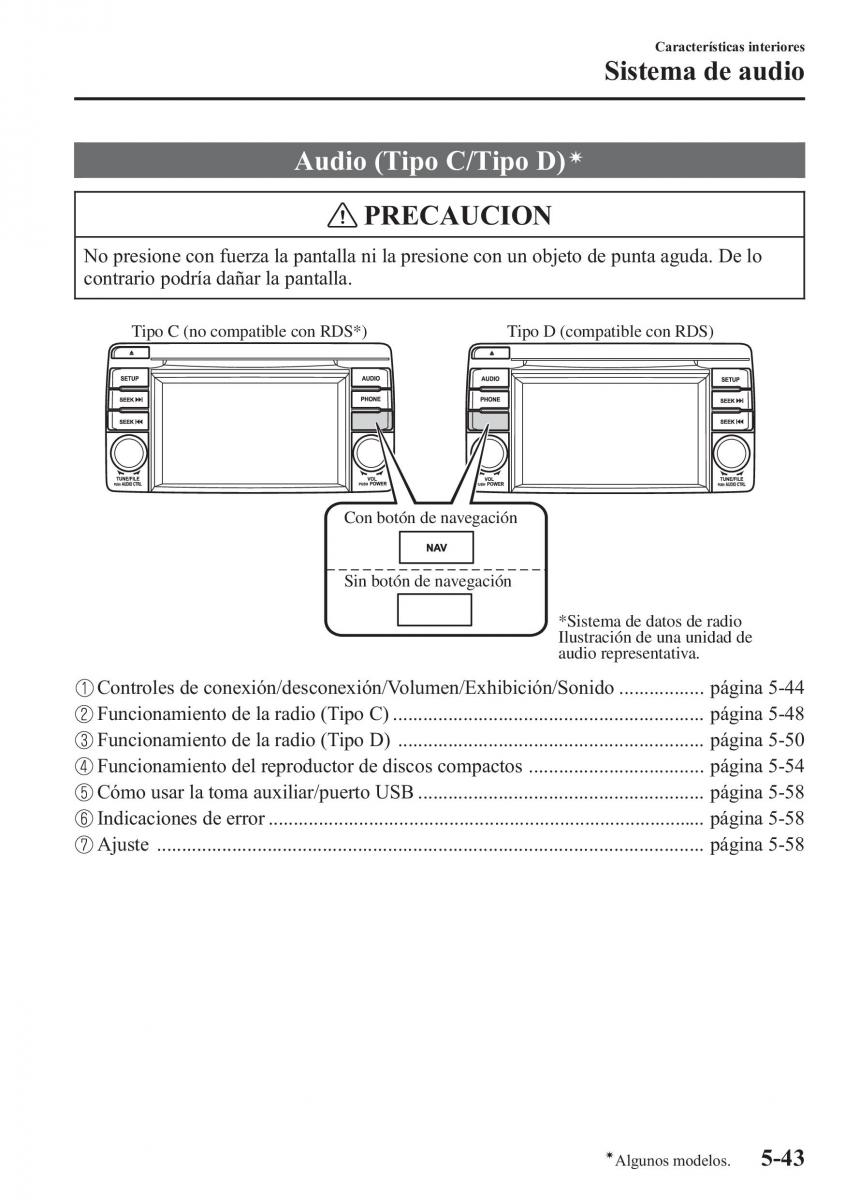 Mazda CX 5 manual del propietario / page 378