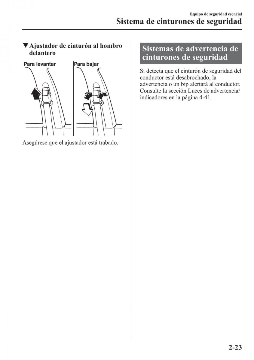 Mazda CX 5 manual del propietario / page 38