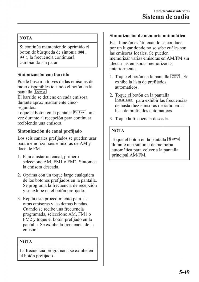 Mazda CX 5 manual del propietario / page 384