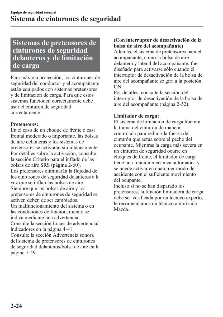 Mazda CX 5 manual del propietario / page 39