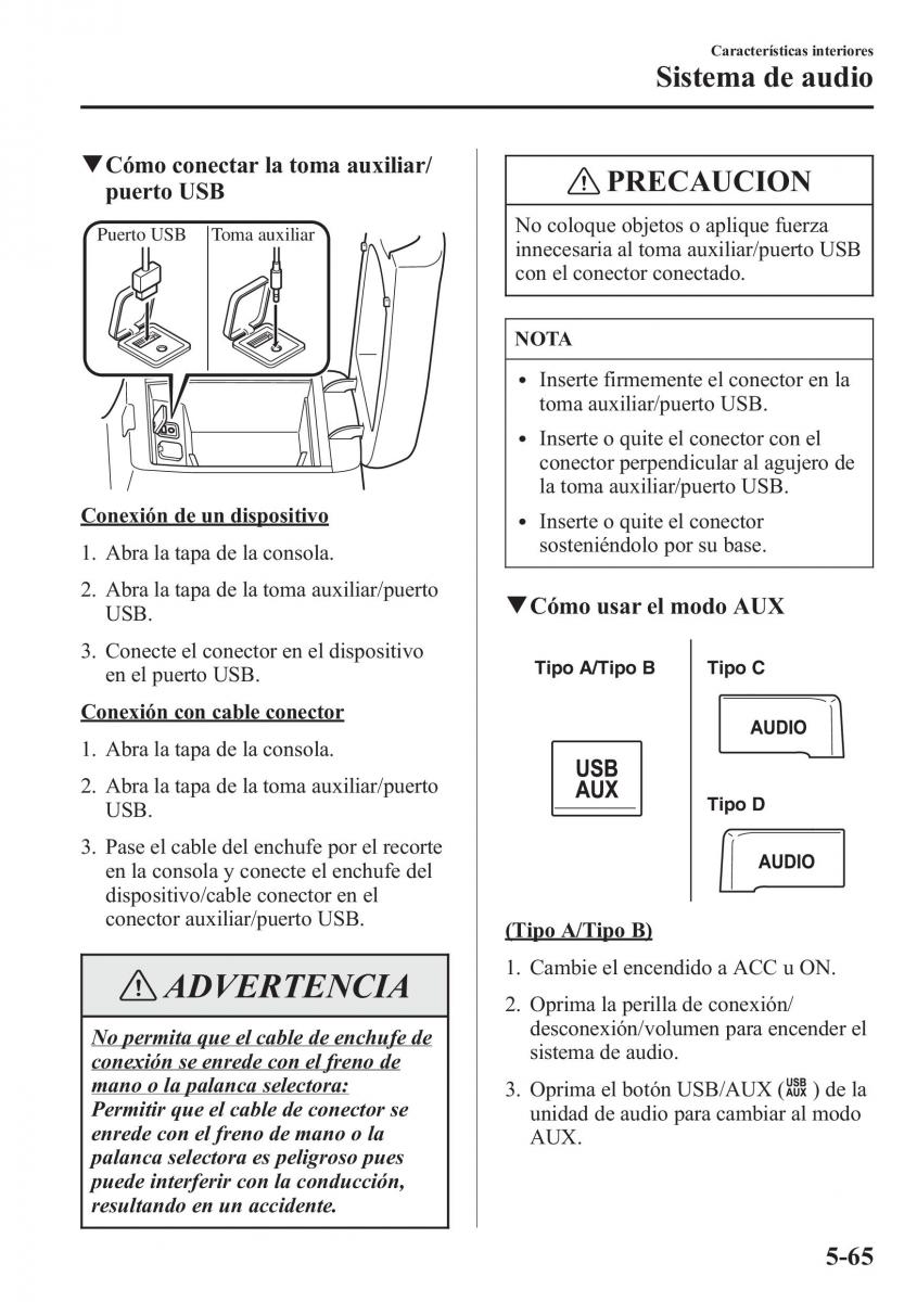 Mazda CX 5 manual del propietario / page 400