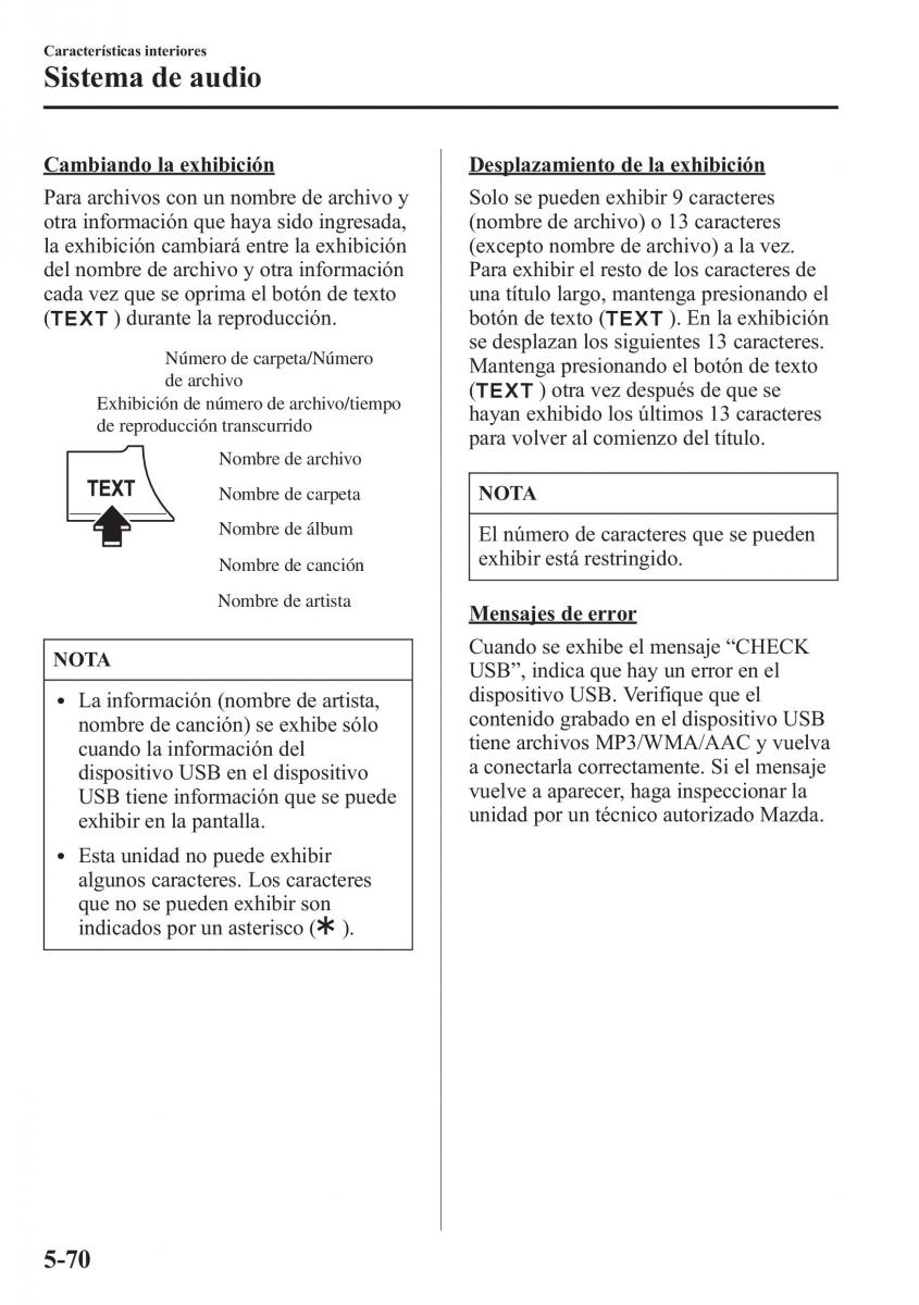 Mazda CX 5 manual del propietario / page 405