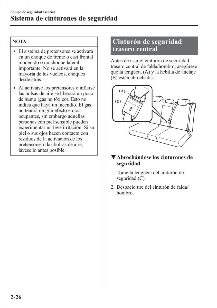 Mazda CX 5 manual del propietario / page 41