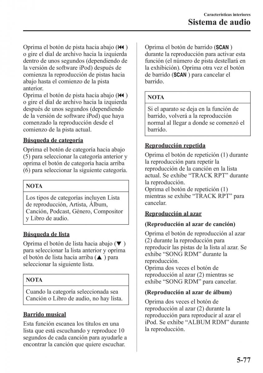 Mazda CX 5 manual del propietario / page 412