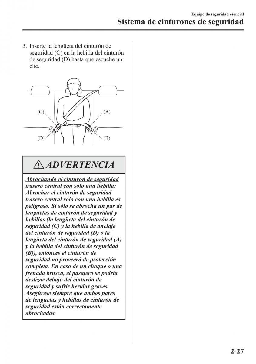 Mazda CX 5 manual del propietario / page 42