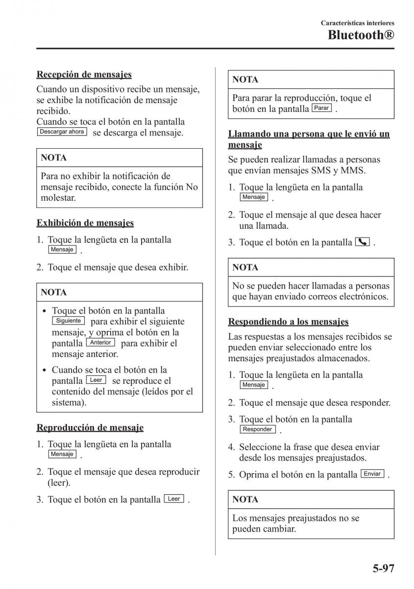 Mazda CX 5 manual del propietario / page 432