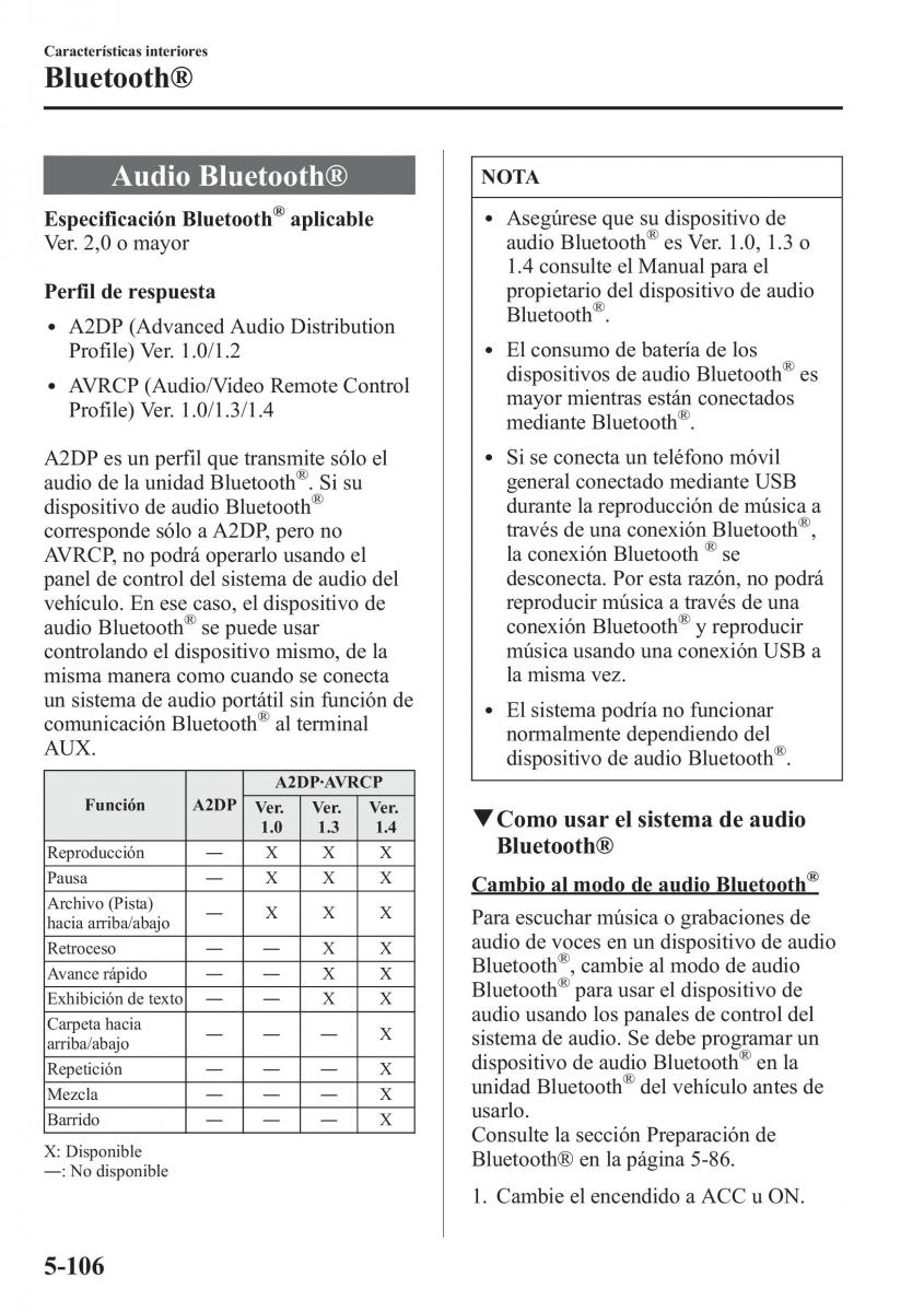 Mazda CX 5 manual del propietario / page 441