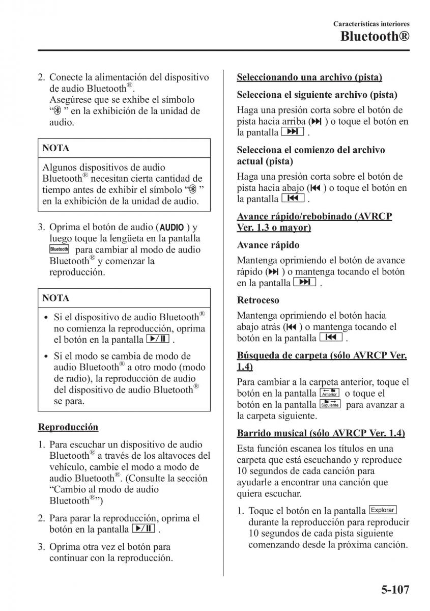 Mazda CX 5 manual del propietario / page 442