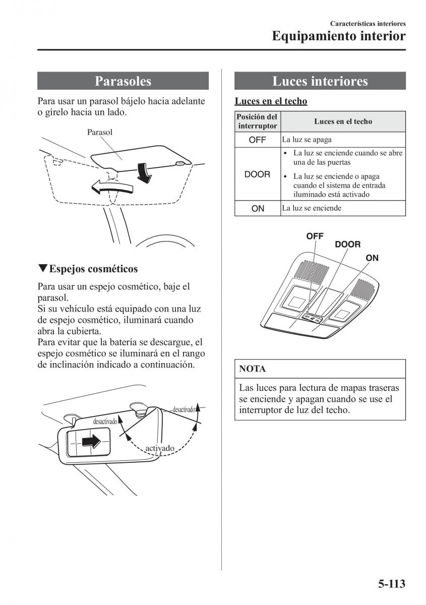 Mazda CX 5 manual del propietario / page 448