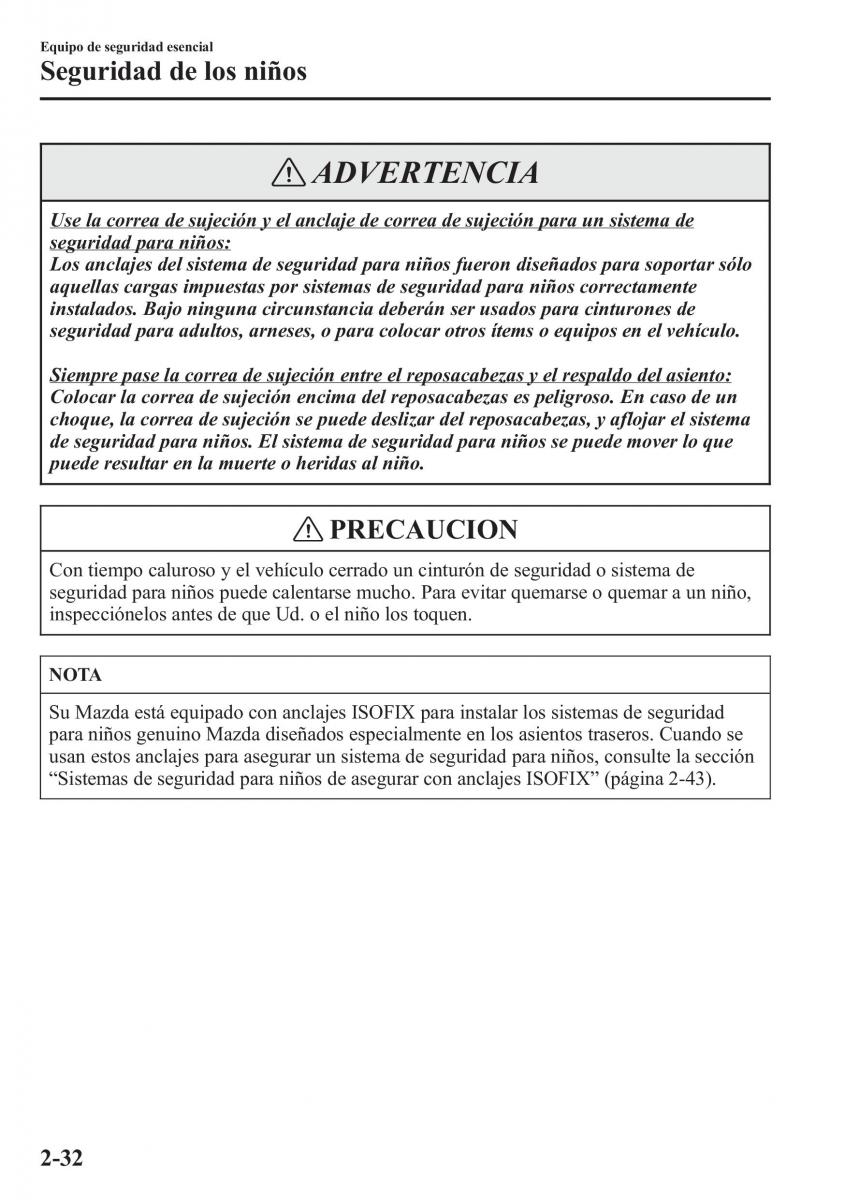 Mazda CX 5 manual del propietario / page 47