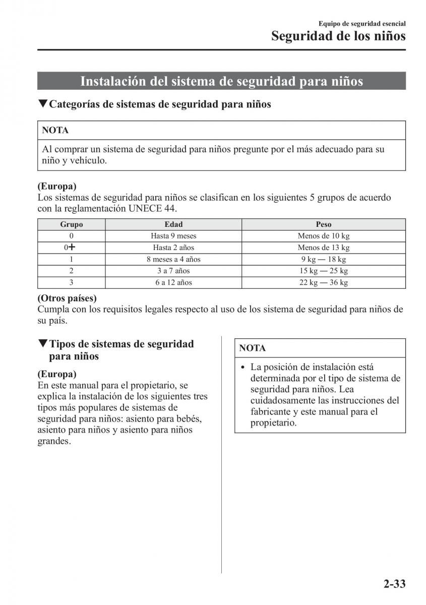 Mazda CX 5 manual del propietario / page 48