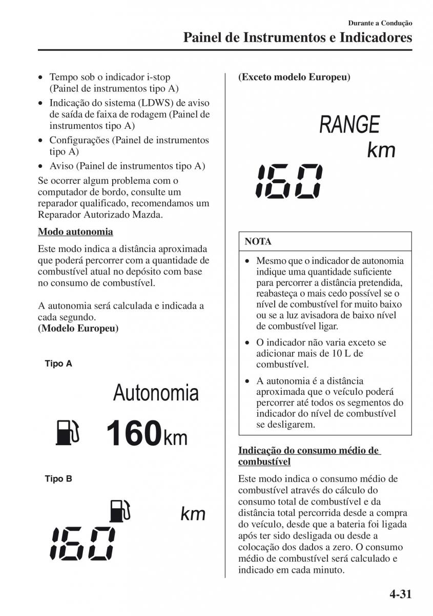 Mazda CX 5 manual del propietario / page 168