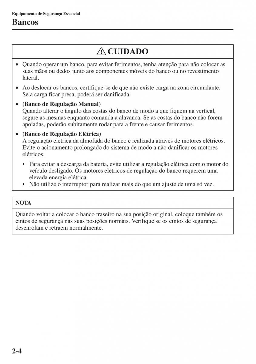 Mazda CX 5 manual del propietario / page 19