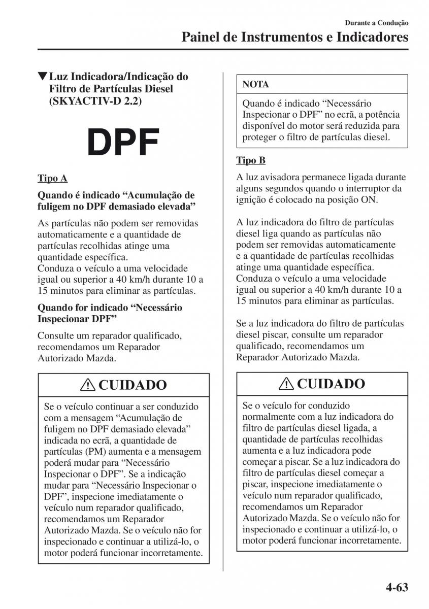 Mazda CX 5 manual del propietario / page 200