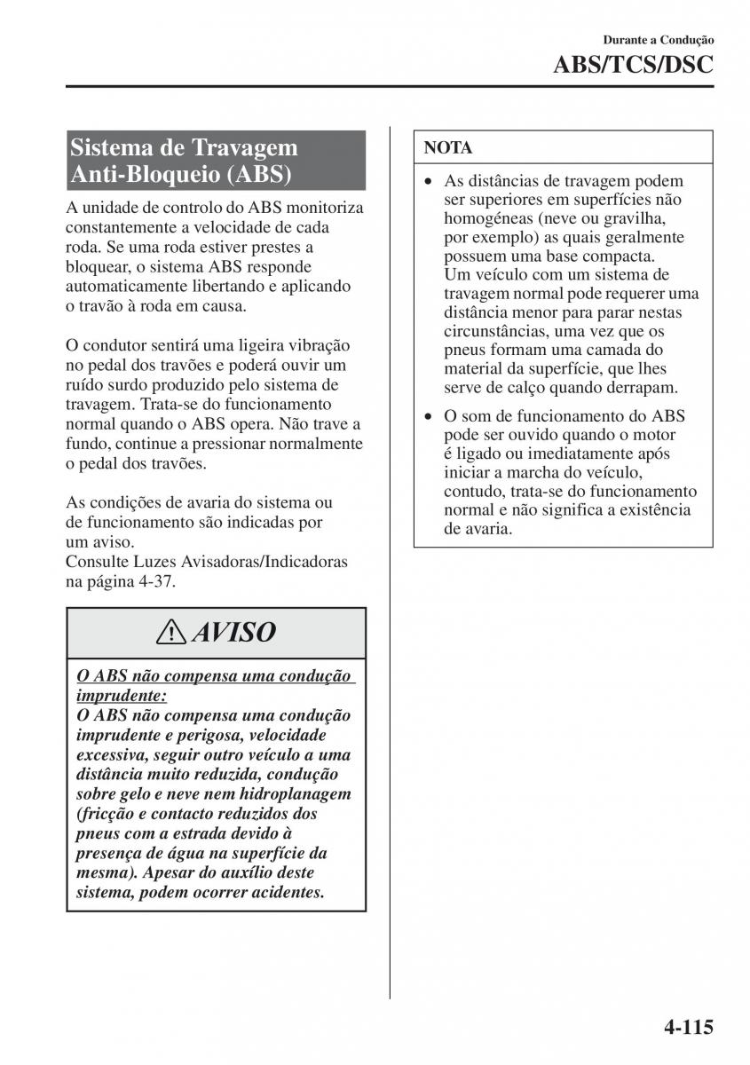 Mazda CX 5 manual del propietario / page 252