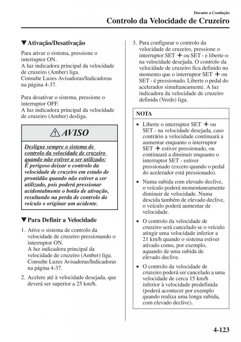 Mazda CX 5 manual del propietario / page 260