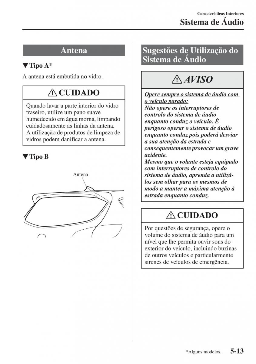 Mazda CX 5 manual del propietario / page 320