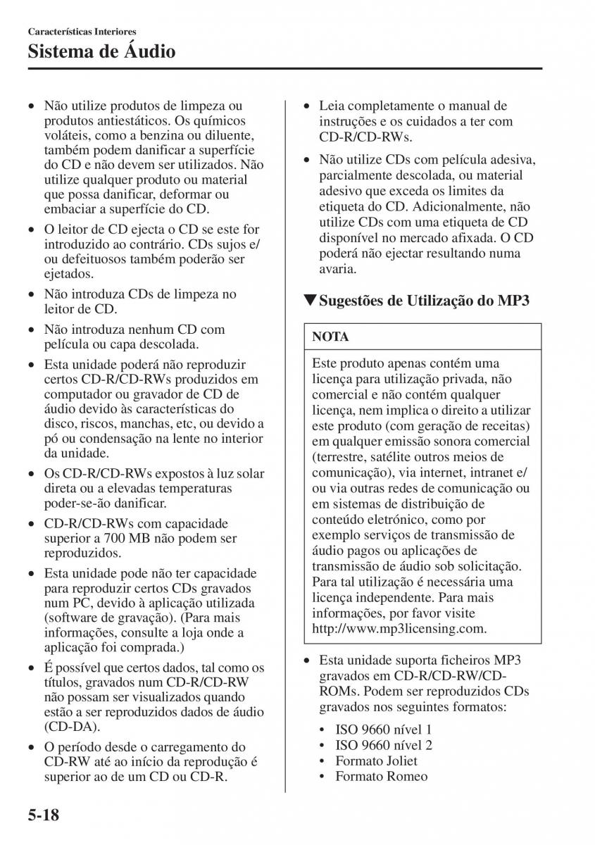 Mazda CX 5 manual del propietario / page 325