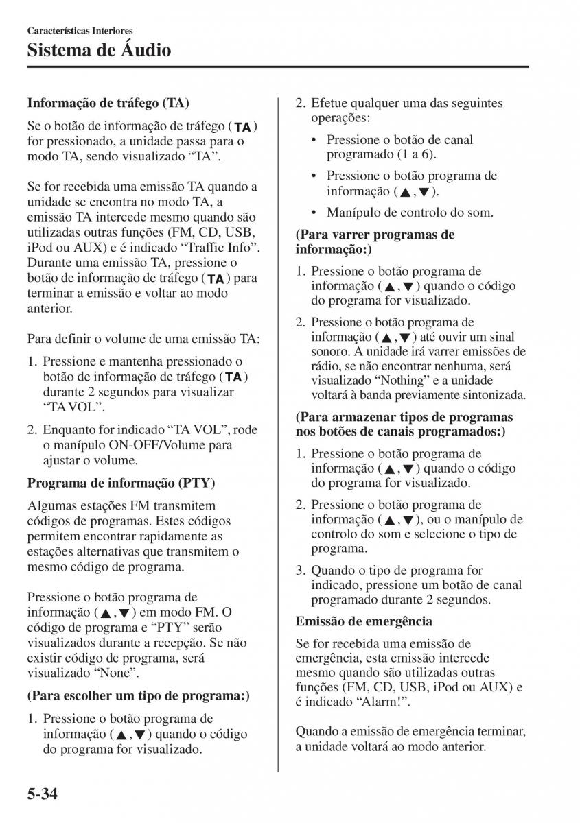 Mazda CX 5 manual del propietario / page 341